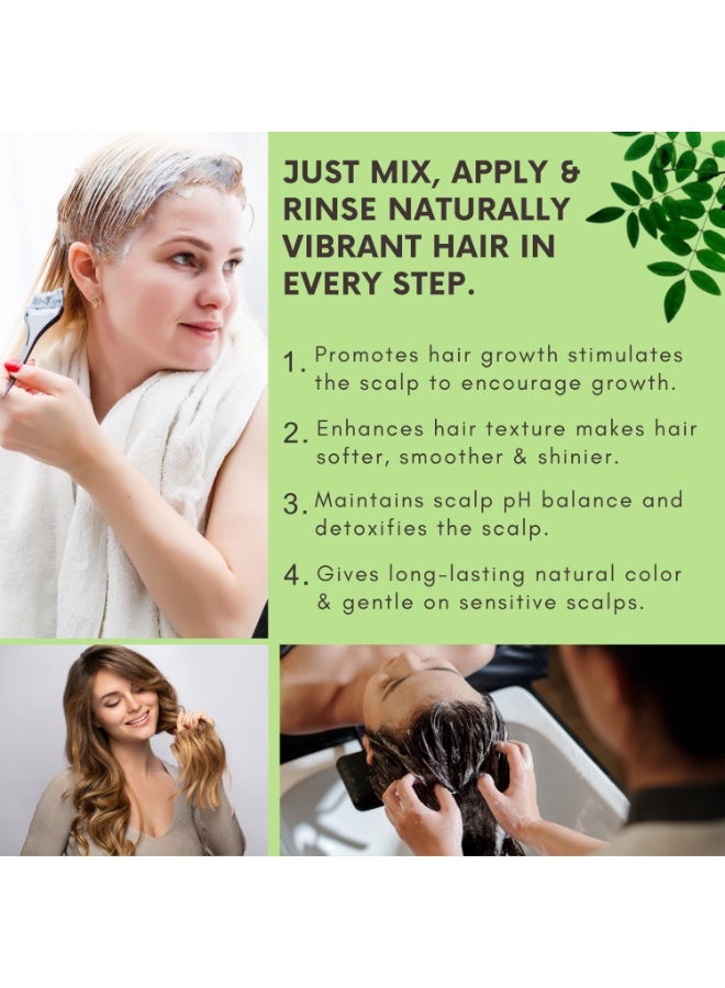 Bliss of Earth Natural Indigo Powder for Hair – 100% Pure Herbal Hair Dye | Chemical-Free Black Hair Color | Ammonia-Free | For Grey Coverage | Plant Based Hair Colour – 100g - Image 4